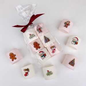 שקית מרשמלו מודפס לחג המולד – 6 יחידות