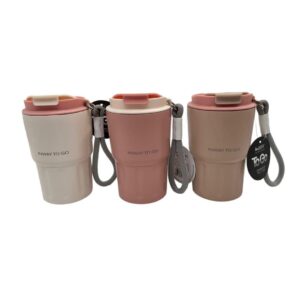כוס תרמית קומפקטית 300 מ״ל עם רצועת אחיזה – InWay To Go