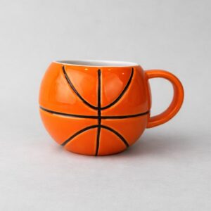 ספל קפה מקרמיקה בצורת כדורסל