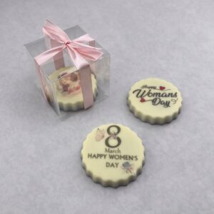 מדליון שוקולד חגיגי ליום האישה