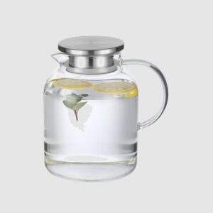 קנקן זכוכית מעוצב למים חמים וקרים